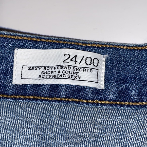 GAP 1969 sexy boyfriend distressed jean shorts summer beach denim - Picture 2 of 4
